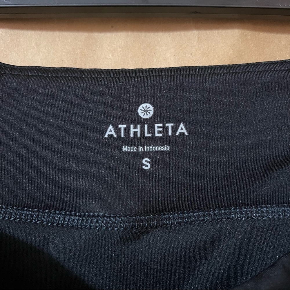 Athleta | Ready Set Go Running Shorts Athletic Lined Jigsaw Stripe Size S - Picture 3 of 10